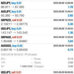 PFx Scalper EA Result1